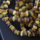 Mix raw amber beads bracelet